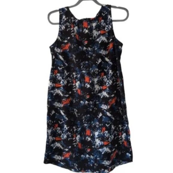 Halogen abstract print sleeveless shift dress size M - Picture 2 of 8